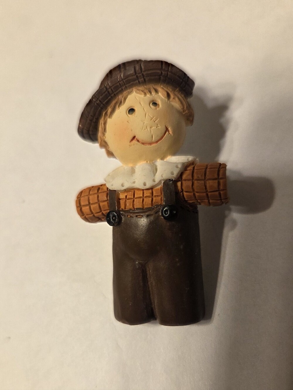 Vintage Autumn Scarecrow Pin